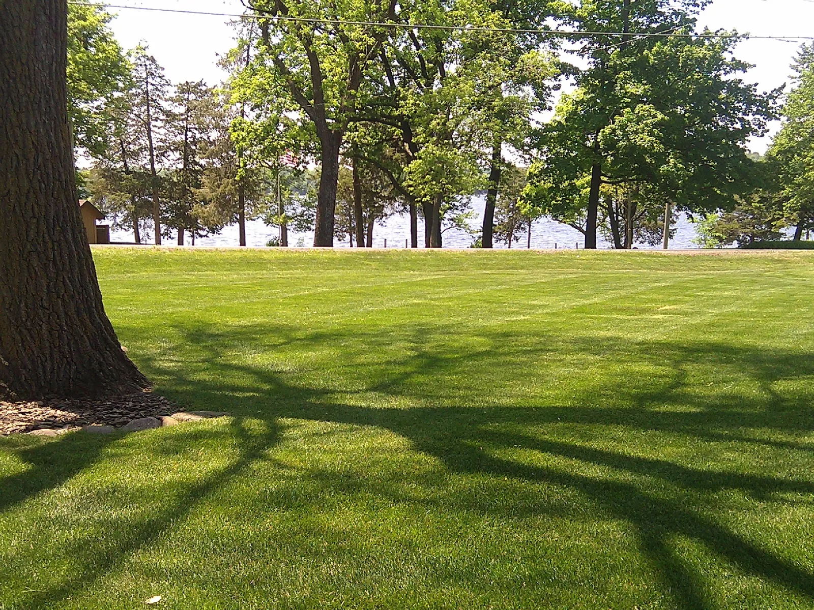 Completed lawn care work by Yahara Lawn Care